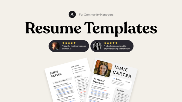How to Craft a Community Manager Resume That Actually Gets Interviews